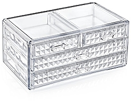 Fragrances, Perfumes, Cosmetics 3-Level Makeup Organizer "Diamond" 24x15,5x10,5 cm, plastic - BoxUp