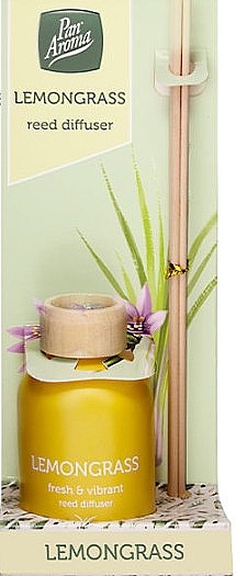 Reed Diffuser 'Lemongrass' - Pan Aroma Lemongrass Reed Diffuser — photo N1