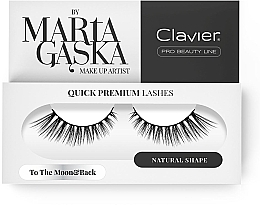 Flase Lashes - Clavier Quick Premium Lashes To The Moon&Back 801 — photo N1