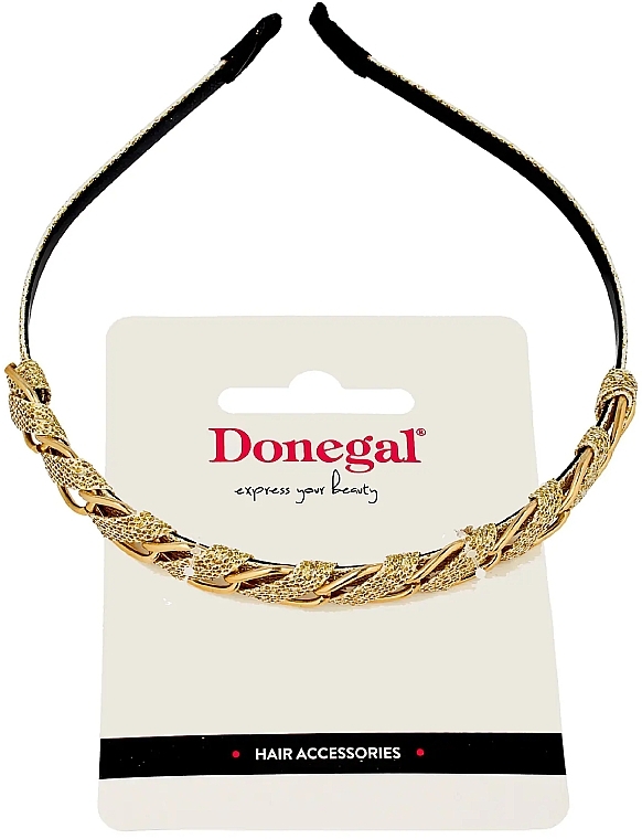 Hair Hoop with Decorative Golden Chain - Donegal FA-5838 — photo N2