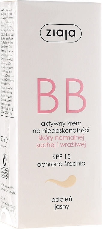 Face BB Cream - Ziaja BB-Cream Jasny — photo N4