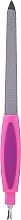 Metal Nail File & Cuticle Trimmer, 77777, pink-purple - Top Choice — photo N1