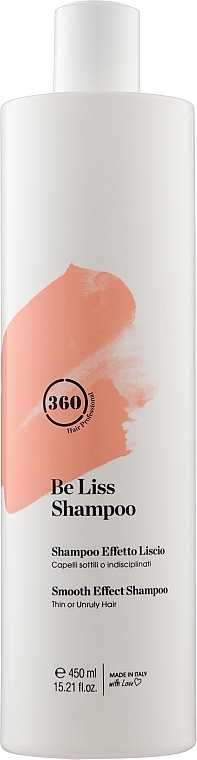 Smoothing Shampoo for Thin & Unruly Hair - 360 Be Liss Shampoo — photo N1