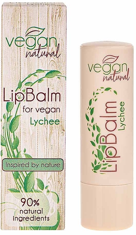 Lychee Lip Balm - Vegan Natural Lip Balm For Vegan Lychee — photo N9