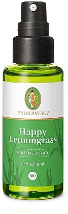 Home Fragrance Spray - Primavera Organic "Happy Lemongrass" Room Spray — photo N1