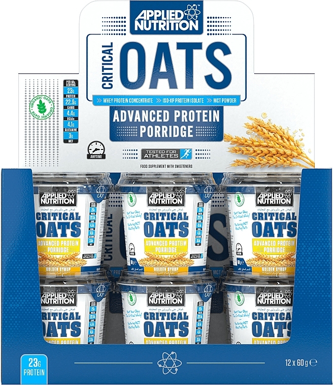 Sports Nutrition 'Syrup' - Applied Nutrition Critical Oats Advanced Protein Porridge Golden Syrup — photo N2