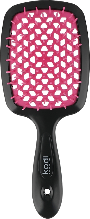 Hair Brush, black with pink teeth - Kodi Professional Soft Touch Hairbrush — photo N1