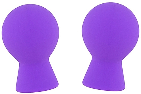 Nipple Suction Cup Set, purple, 2 pieces - Dream Toys Pleasure Pumps Nipple Suckers Purple — photo N1