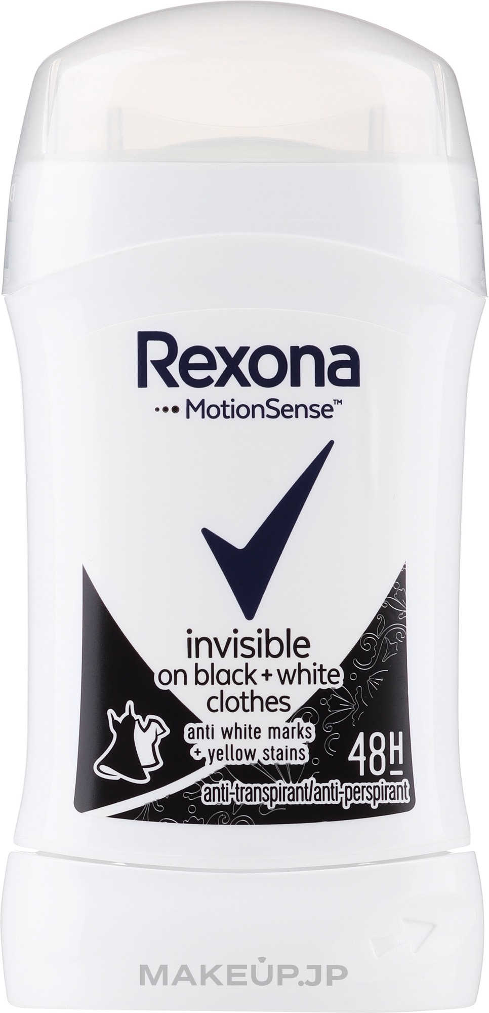 Deodorant Stick "Black & White Invisible" - Rexona Deodorant Stick — photo 40 ml