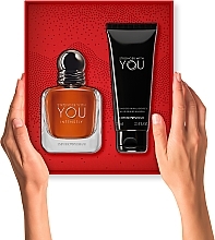 Giorgio Armani Emporio Armani Stronger With You Intensely - Set (edp/50ml + sh gel/75ml) — photo N2