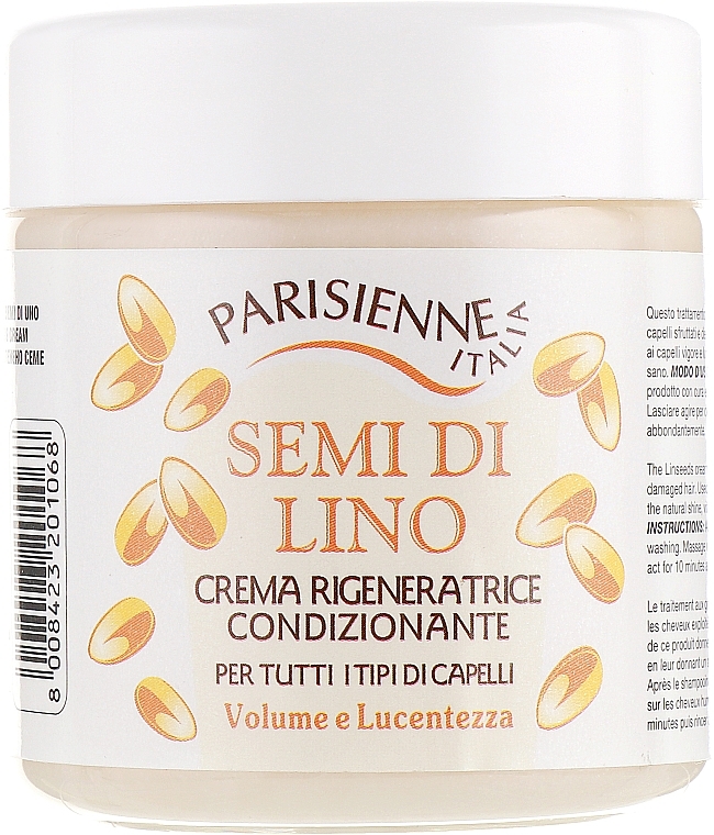 Strengthening Hair Cream-Mask with Linseed Extract - Parisienne Italia Hair Cream Treatment — photo N1