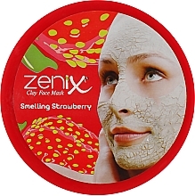 Facial Clay Mask "Strawberry" - Zenix Clay Face Mask — photo N3