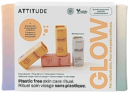 Fragrances, Perfumes, Cosmetics Set - Attitude Oceanly Phyto-Glow Travel Size Gift Set (f/cl/8.5g + f/ser/8.5g + f/cr/8.5g + f/oil/8.5g)