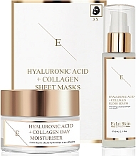 Set - Eclat Skin London Hyaluronic Acid & Collagen (f/cream/50ml + f/ser/60ml + f/mask/3pcs) — photo N7