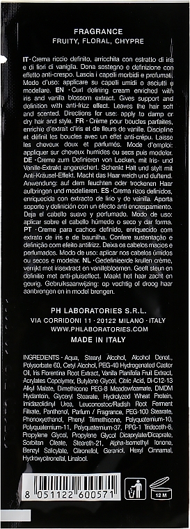 Curl Shaping Cream - Ph Laboratories Curl Defining Creme (sample) — photo N2