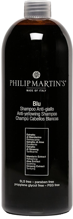 Fair Hair Shampoo - Philip Martin's Blu Anti-yellowing Shampoo — photo N2