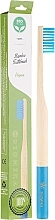 Fragrances, Perfumes, Cosmetics Soft Bamboo Toothbrush, blue - Biomika Natural Bamboo Toothbrush