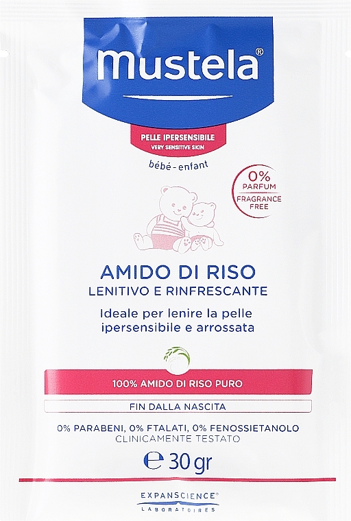 Soothing & Refreshing Bath Rice Starch - Mustela Amido Di Riso Lenitivo E Rinfrescante — photo N3