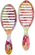 Fragrances, Perfumes, Cosmetics Hair Brush - Wet Brush Speed Dry Magic Garden Multi-Color Tile