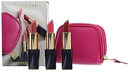 Fragrances, Perfumes, Cosmetics Estee Lauder 3 Pure Color Envy Sculpting Lipsticks (lipstick/3x3.5g + bag) - Set