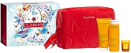 Fragrances, Perfumes, Cosmetics Set - Clarins Tonic Ritual Christmas Set (show/conc/200ml + b/balm/200ml + candle/35g + bag/1pc)