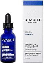 Fragrances, Perfumes, Cosmetics Face Serum with Vitamins C, E & Hyaluronic Acid - Odacite Vitamin C & E + Hyaluronic Acid Brightening Serum