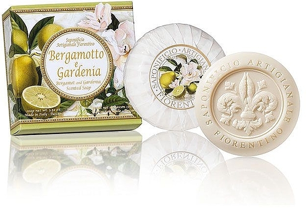 Bergamot & Gardenia Natural Soap - Saponificio Artigianale Fiorentino Capri Bergamot & Gardenia Soap — photo N2