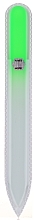 Fragrances, Perfumes, Cosmetics Glass Nail File, 14cm, light green - Blazek Glass Nail File