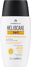 Fragrances, Perfumes, Cosmetics Mineral Fluid Cream SPF50 for Sensitive Skin - Cantabria Labs Heliocare 360º Mineral Tolerance Fluid SPF50
