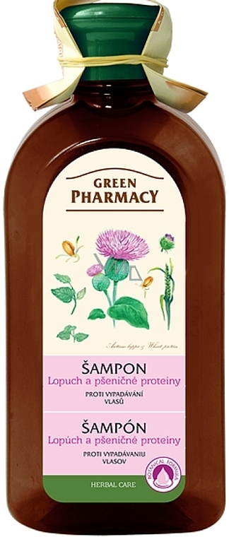 Anti-Hair Loss Burdock Shampoo - Green Pharmacy — photo N1