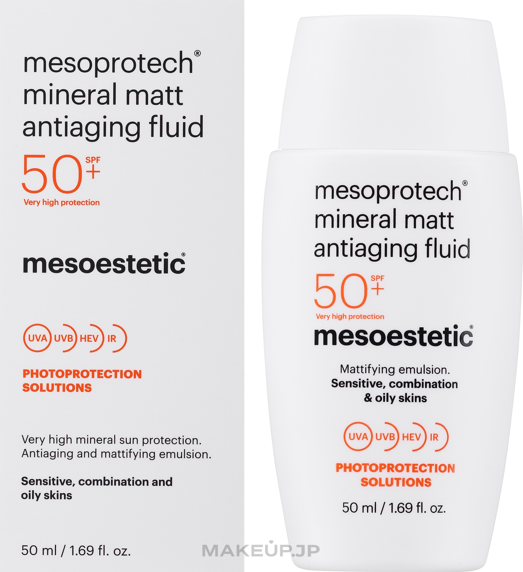 Body Fluid - Mesoestetic Mesoprotech Mineral Matt Antiaging Fluid 50+ — photo 50 ml