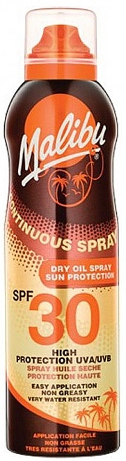 Sunscreen Body Dry Oil - Malibu Continuous Dry Oil Spray SPF 30 — photo N3