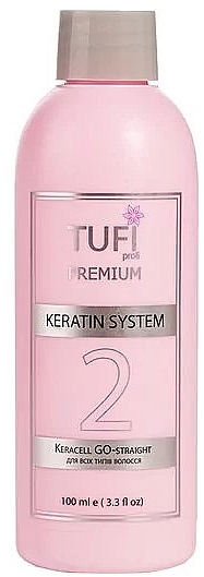 Formaldehyde-Free Keratin for All Hair Types - Tufi Profi Premium Keracell GO-Straight — photo N1