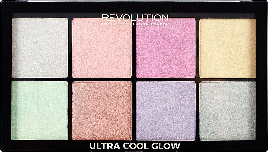 Face Highlighter Palette - Makeup Revolution Ultra Cool Glow — photo N1