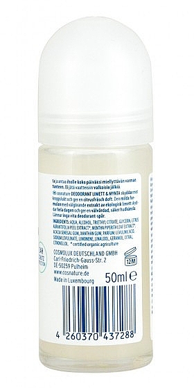 Roll-On Deodorant "Lime & Mint" - Cosnature — photo N13