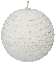 Fragrances, Perfumes, Cosmetics Decorative Candle "White Ball", 10cm - Artman Andalo