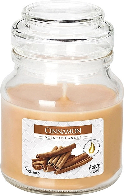 Cinnamon Scented Candle in Jar - Bispol Scented Candle Cinnamon — photo N1