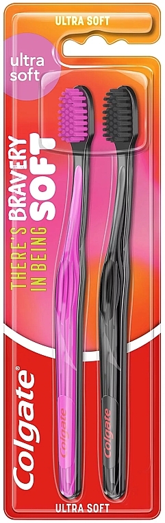 2-Piece Ultra-Soft Toothbrush Set, design 2 - Colgate Ultra Soft — photo N1