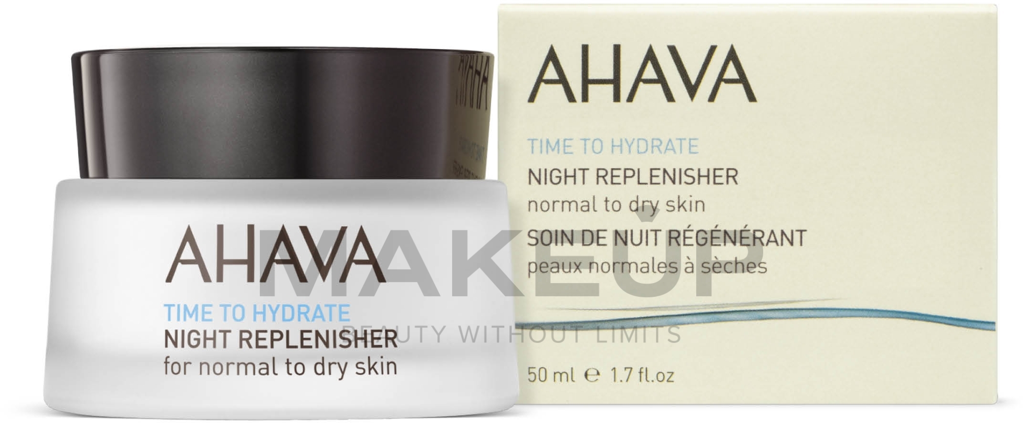 Nourishing Night Cream - Ahava Time To Hydrate Night Replenisher Normal to Dry Skin — photo 50 ml