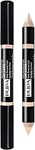 Fragrances, Perfumes, Cosmetics Highighting Eye Liner - Pupa Duo Highlighter Matt&Shine Pencil 