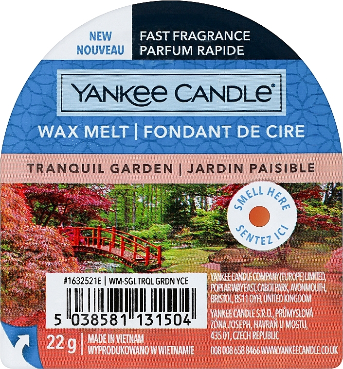 Scented Wax - Yankee Candle Tranquil Garden Wax Melt — photo N1