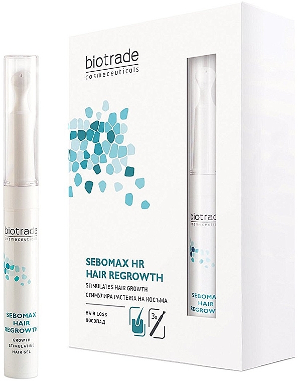 Hair Growth Stimulation & Hair Loss Prevention Gel - Biotrade Sebomax Hair Regrowth Stimulating Hair Gel — photo N2