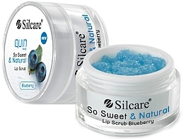 Lip Scrub "Blueberry" - Silcare Quin So Sweet & Natural Lip Scrub Blueberry — photo N1