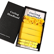 Fragrances, Perfumes, Cosmetics Curling Set, yellow, 5 products - Ecarla Curling Headband