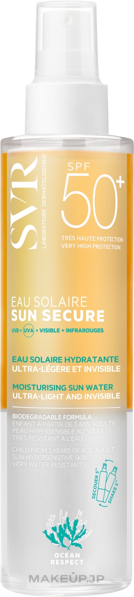 Sun Protection Water - SVR Sun Secure Eau Solaire Sun Protection Water SPF50+ — photo 200 ml