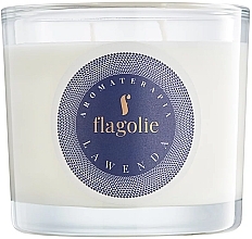 Lavender Scented Candle in Glass - Flagolie Fragranced Candle Lavender — photo N1