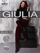 Tights "Blues 3D" 70 Den, marsala - Giulia — photo N1