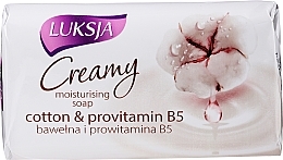 Fragrances, Perfumes, Cosmetics Soap "Cotton Milk and Provitamin B5" - Luksja Cotton Milk & Provitamin B5