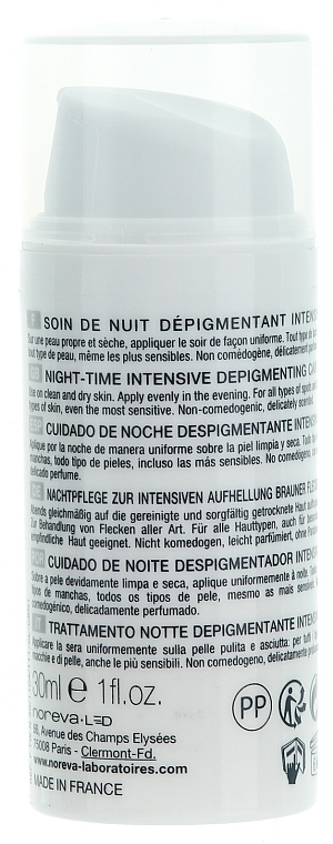 Night Depigmentation Solution - Noreva Laboratoires Exfoliac Trio White Night-time Intensive Depigmenting Care — photo N2