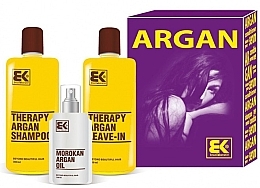Set - Brazil Keratin Therapy Argan (shm/300ml + cond/300ml + oil/100ml) — photo N1